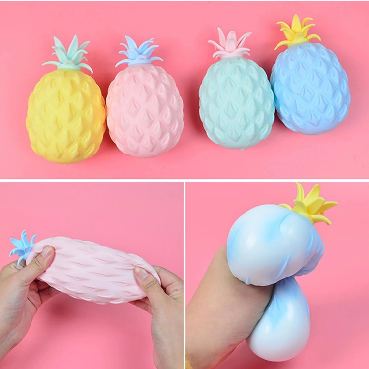 Hot Sale Wholesale Fidget Toy Decompression Pineapple Squeeze Vent Stress Ball